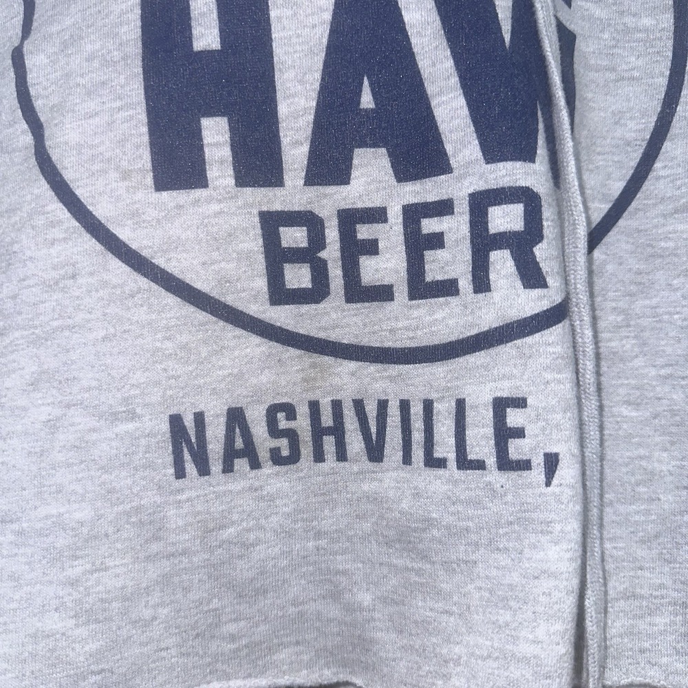 Drink Yee Haw Beer Nashville Tennessee Soft Plush Hoodie Pullover Sweater Sz M - Picture 2 of 4